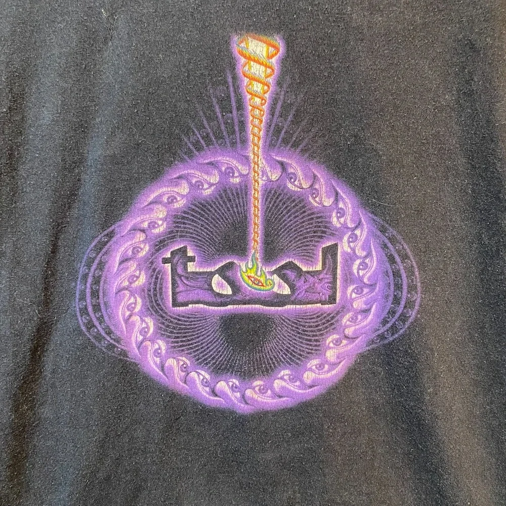 Tool Lateralus Band T-Shirt Black Double Sided Anatomy Graphic